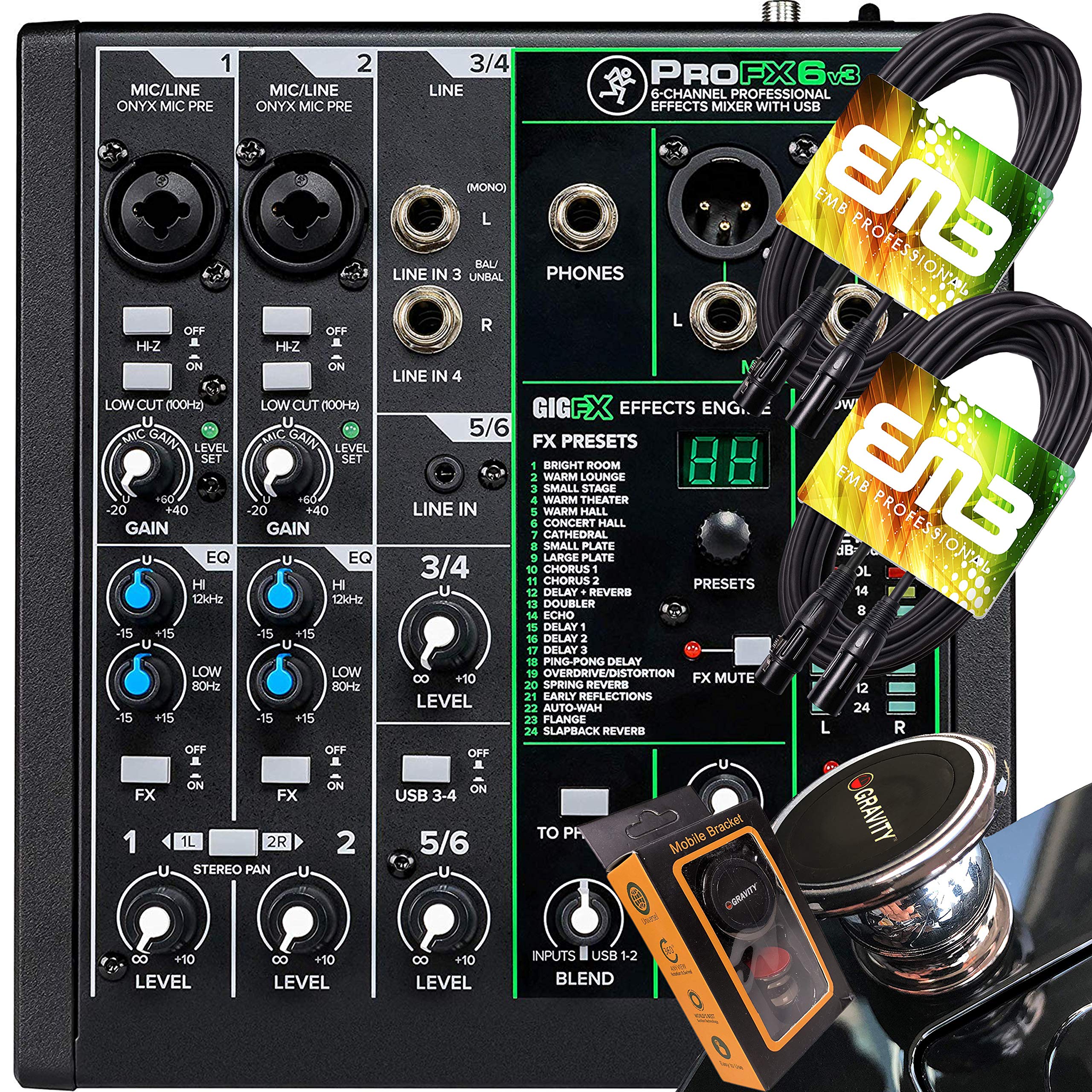 Mackie ProFX6v3 6 Channel Effects XLR