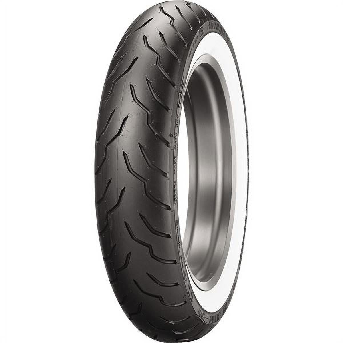 130/90B-16 Dunlop American Elite Wide White Wall Front Tire