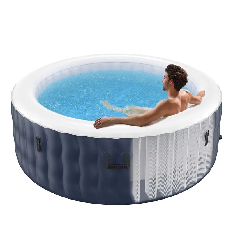 4 Person Saluspa Inflatable Hot Tub Spa With 108 Massage Bubble Jets Air Pump Filter Cartridge Amp Cover Portable Outdoor Blow Up Spa - Waterproof Protective Cover