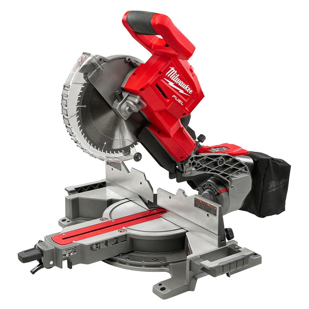 M18 FUEL 18V Lithium-Ion Brushless 10 in. Cordless Dual Bevel Sliding Compound Miter Saw with 8-1/4 in. Table Saw 2734-20-2736-20