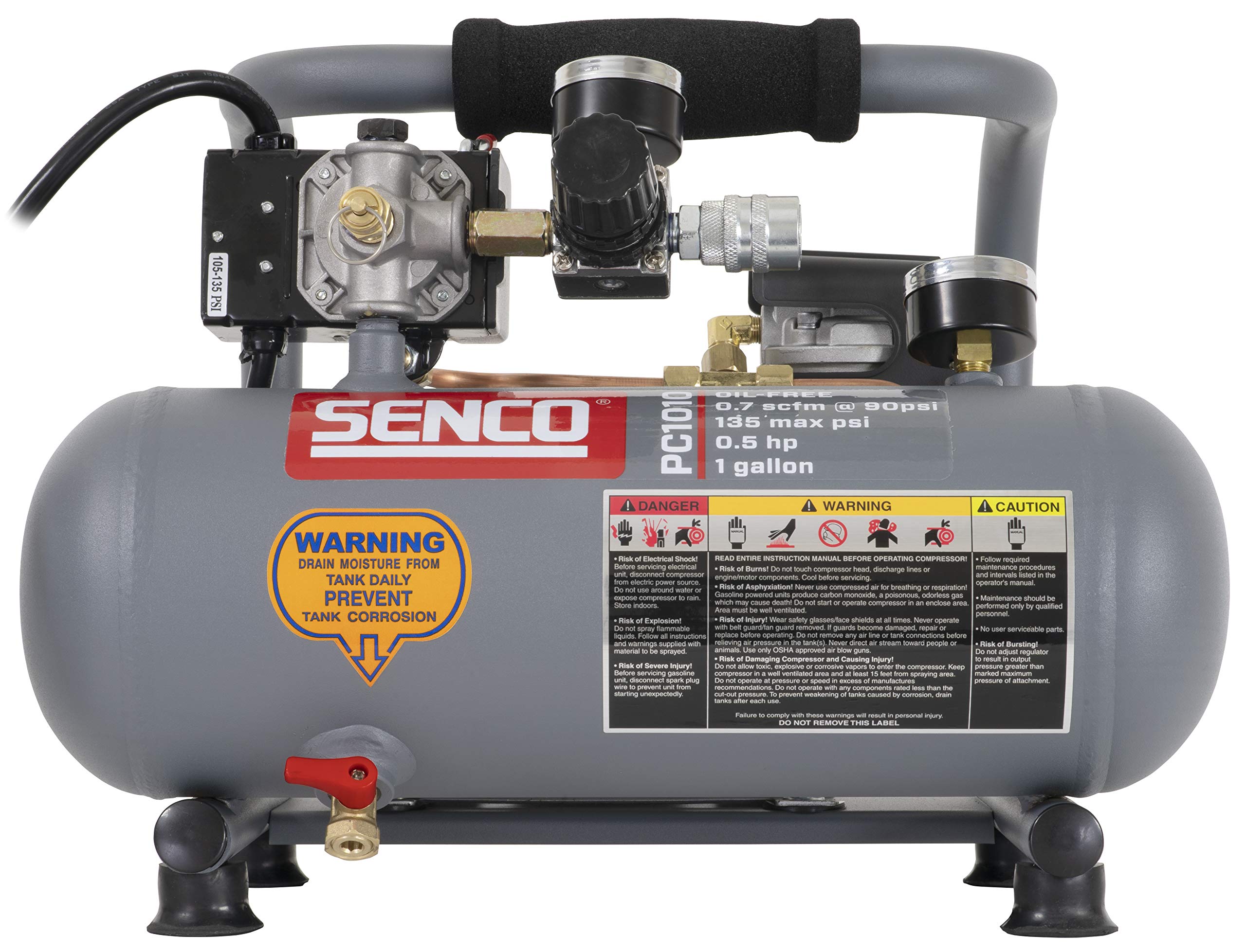 Senco PC1010 1 Horsepower 1 Gallon Compressor
