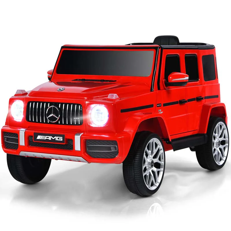 Licensed Mercedes Benz G63 Kids Ride On Car 12V Battery Powered Electric Toy Car With Spring Suspension