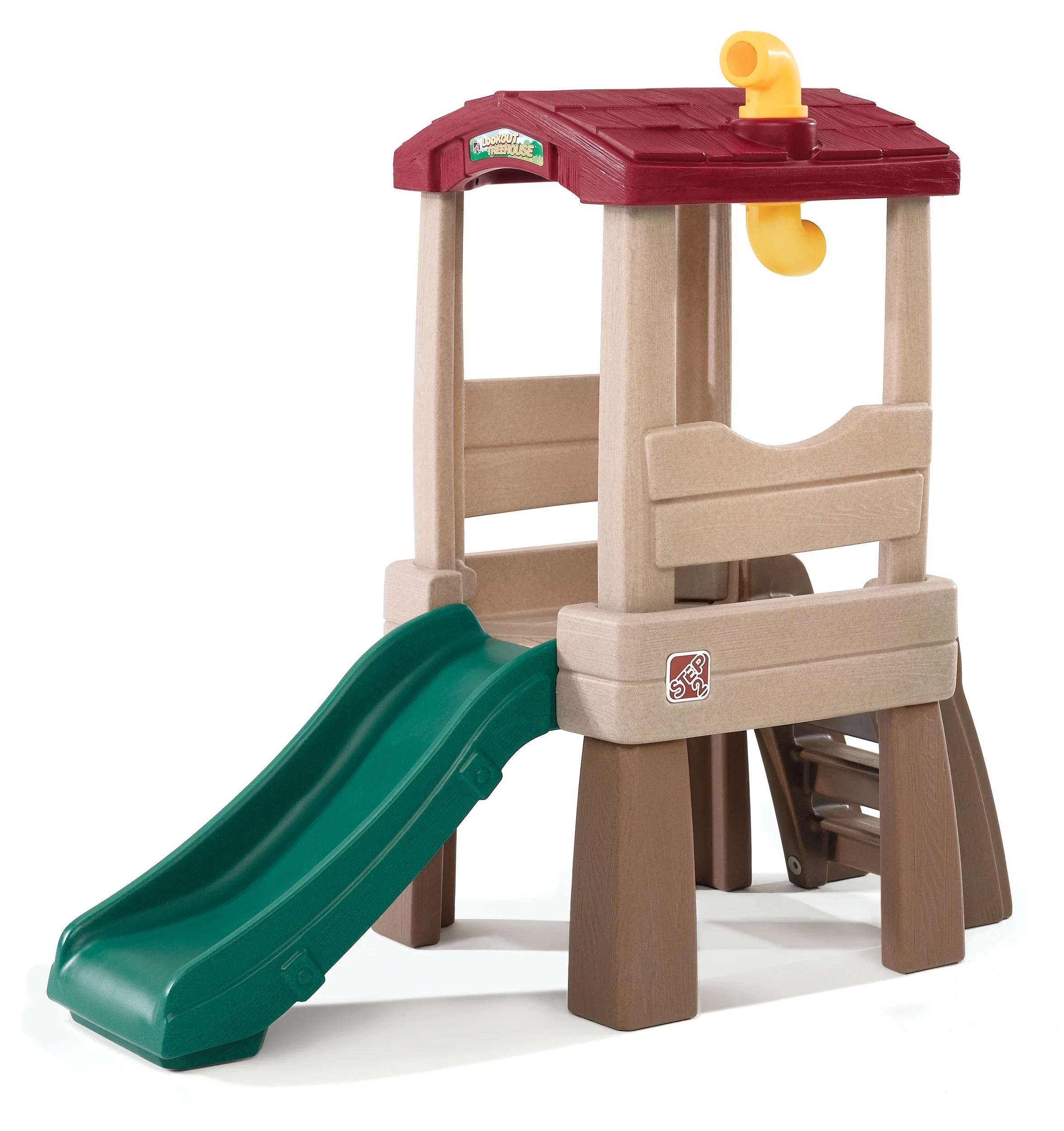 Step2 Naturally Playful Lookout Treehouse Toddler Climber with Slide