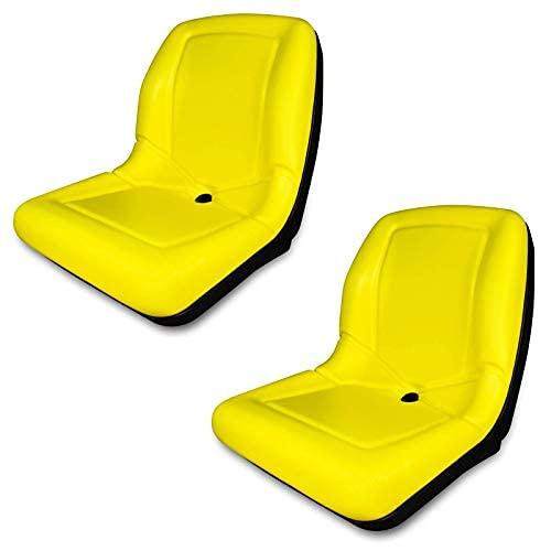 TRAC SEATS (2 Seats) Yellow Seat for John Deere Gator CS TS TX 4X2 AM133476 ?C High Back Seats (Same Day )