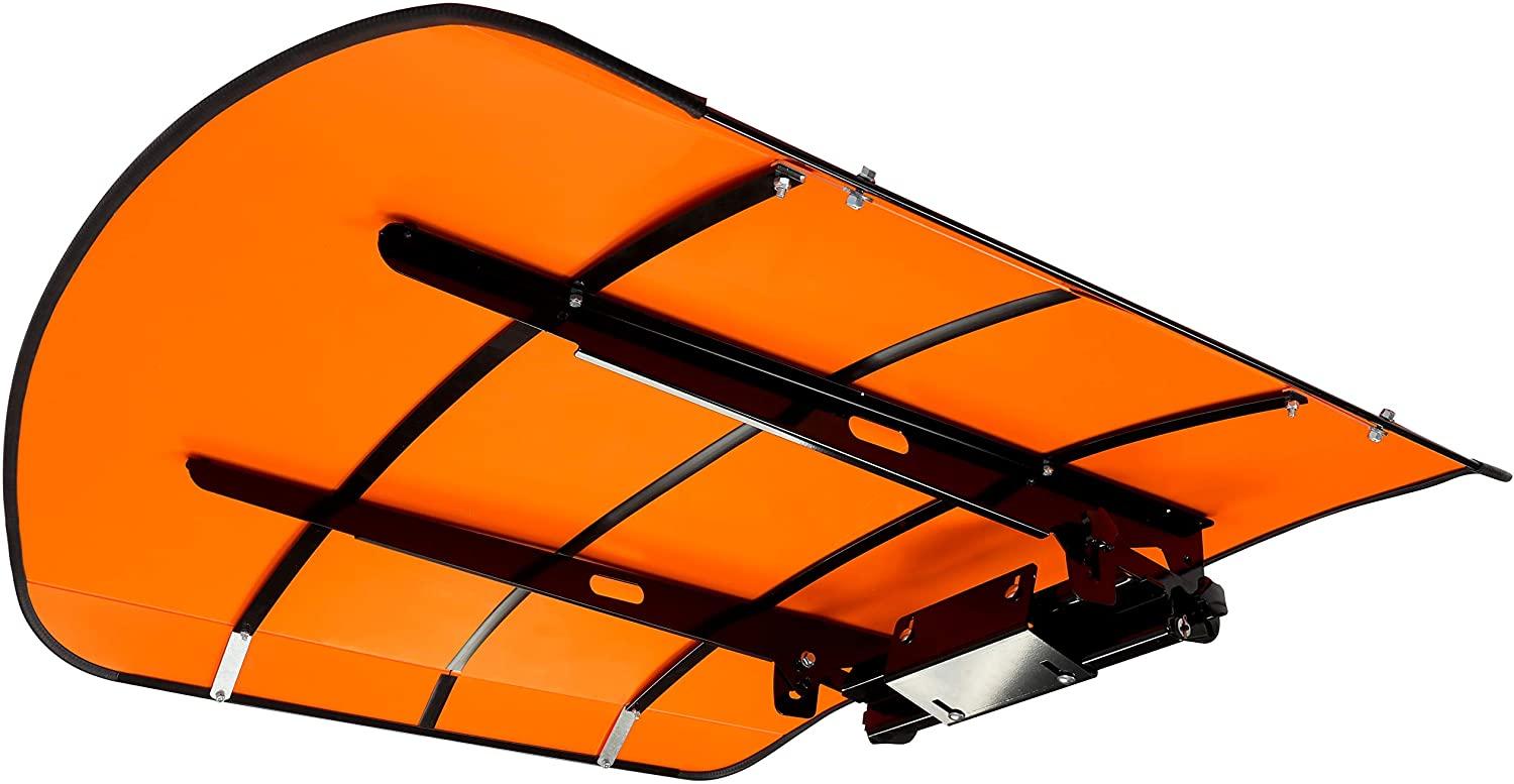 ECOTRIC Tractor Canopy Orange Compatible with All ROPS 48���?X 52���?Equipped Tractors with a 2���?x 2���?or 2���?x 3���?ROPS (Will Add About 4�� to The Height of The Tractor) Tractor Sun Canopy Sunshade