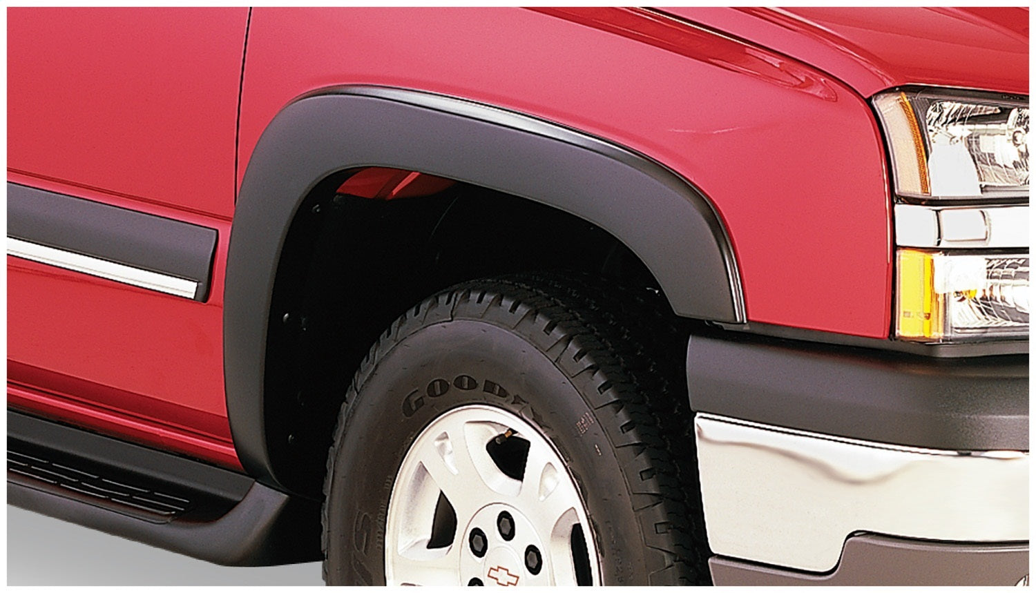 Bushwacker 40933-02 Black OE-Style Smooth Finish 4-Piece Fender Flare Set for 2007-2013 Chevrolet Avalanche