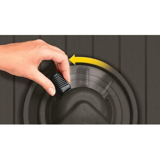 Suncast 125?? Aquawinder Auto Rewind Water Powered Yard Hose Reel, Java (2 Pack)