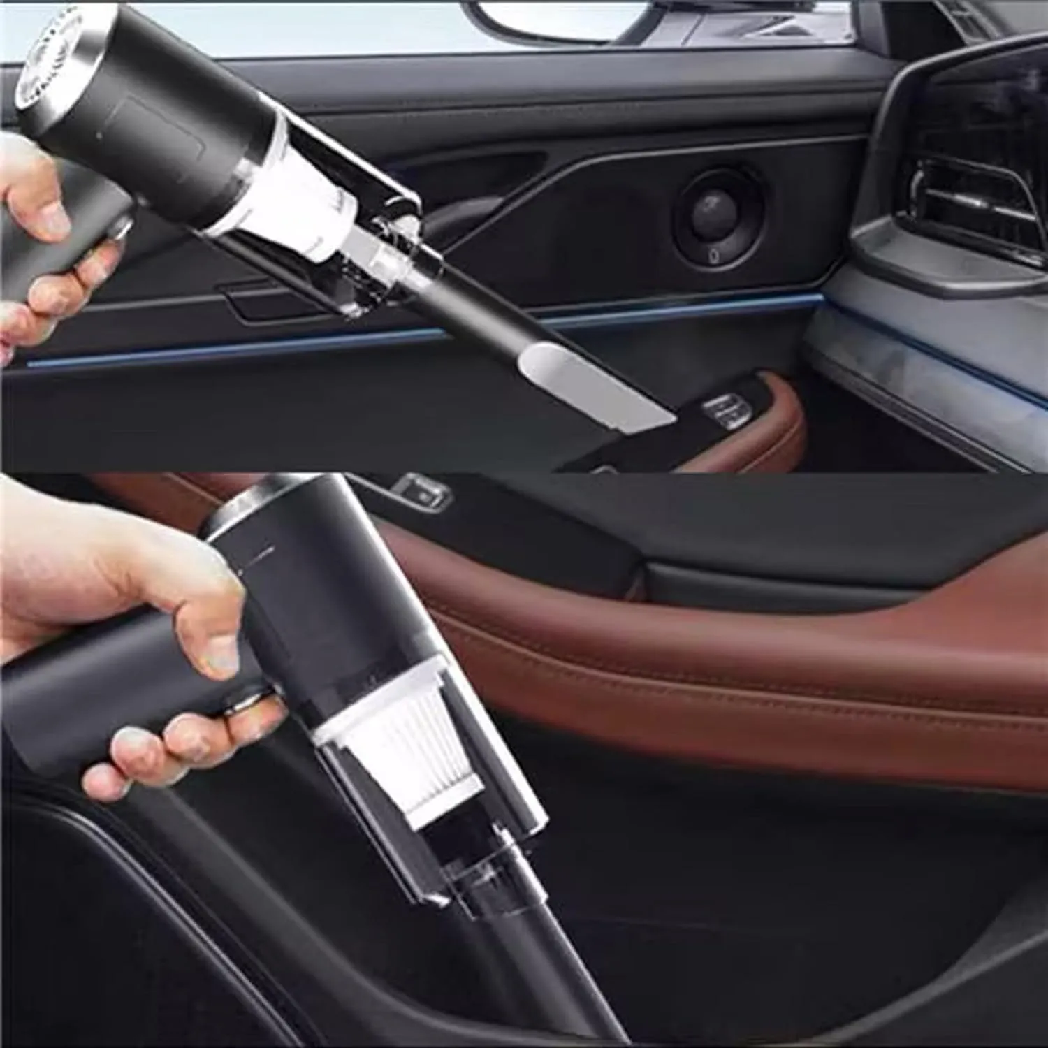 Handheld Car Vacuum 120w Powerful, portable car vacuum with cleaning cloth