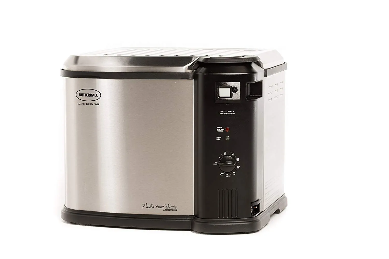 Butterball XL Electric Turkey Fryer, 20 lb Capacity, Analog Controls, Digital Timer, 1650W Heating, Easy Clean, Safe Design